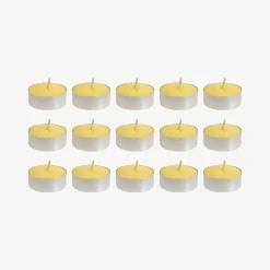 Set de 15 velas tealight de citronela