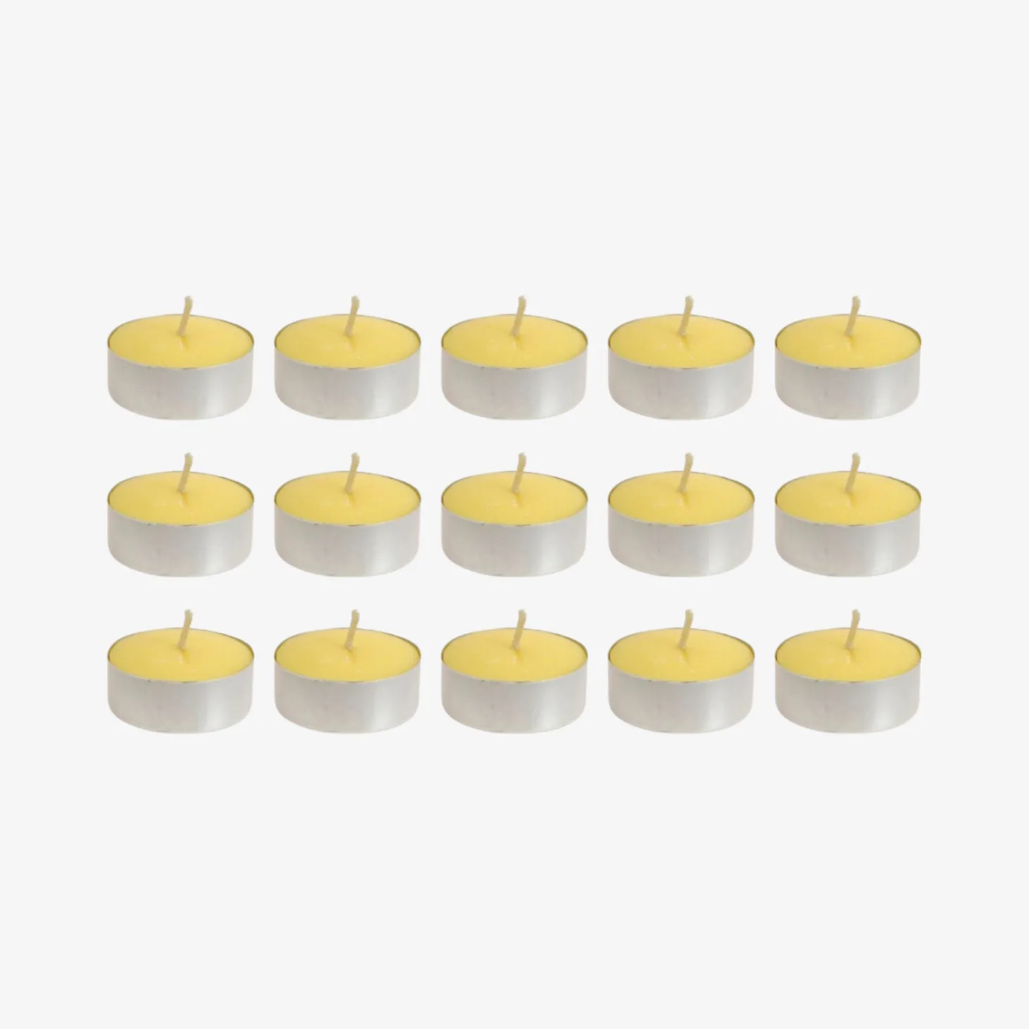 Set de 15 velas tealight de citronela