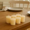 Set de 6 velas Votive crema
