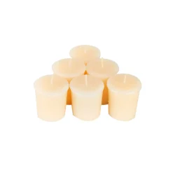 Set de 6 velas Votive crema