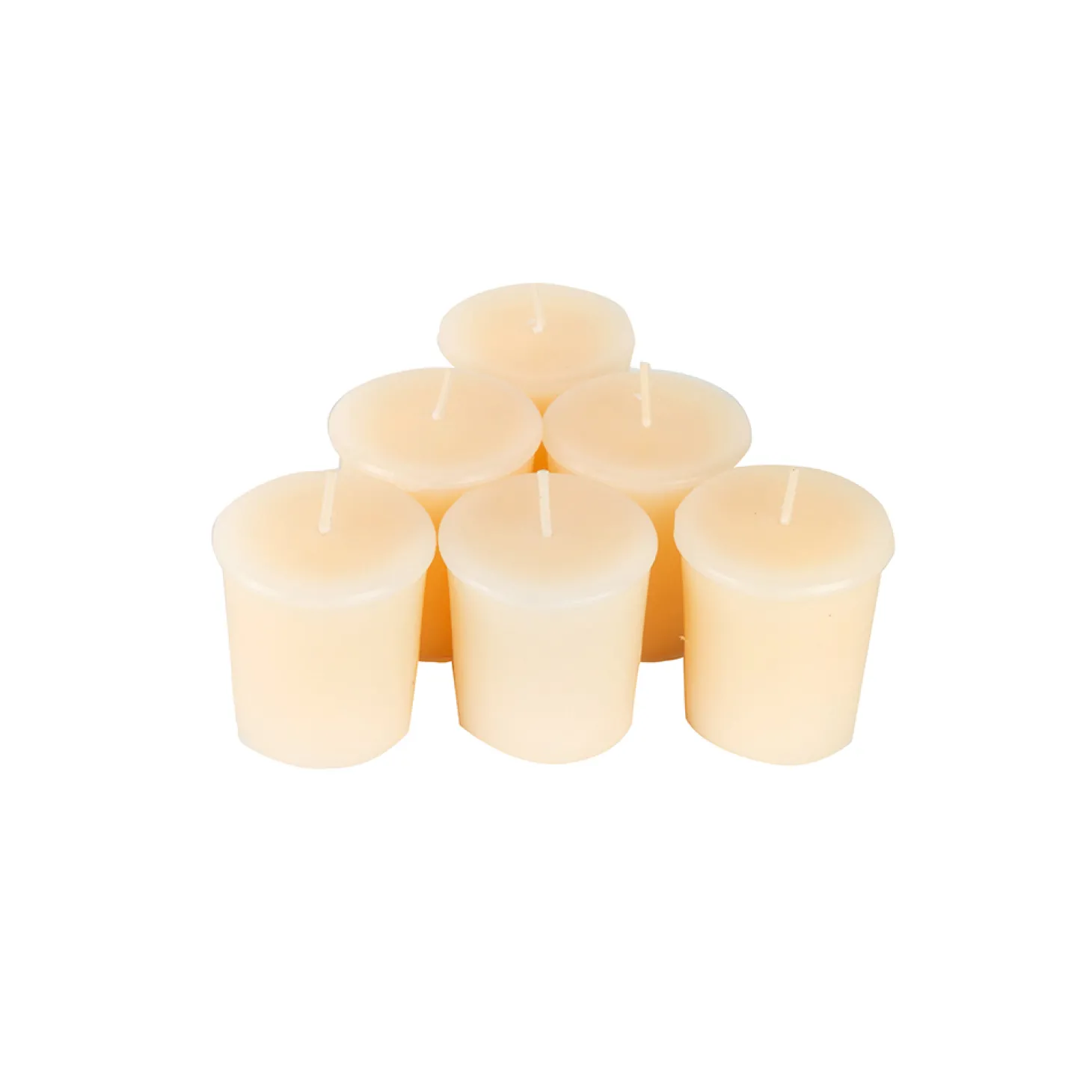 Set de 6 velas Votive crema