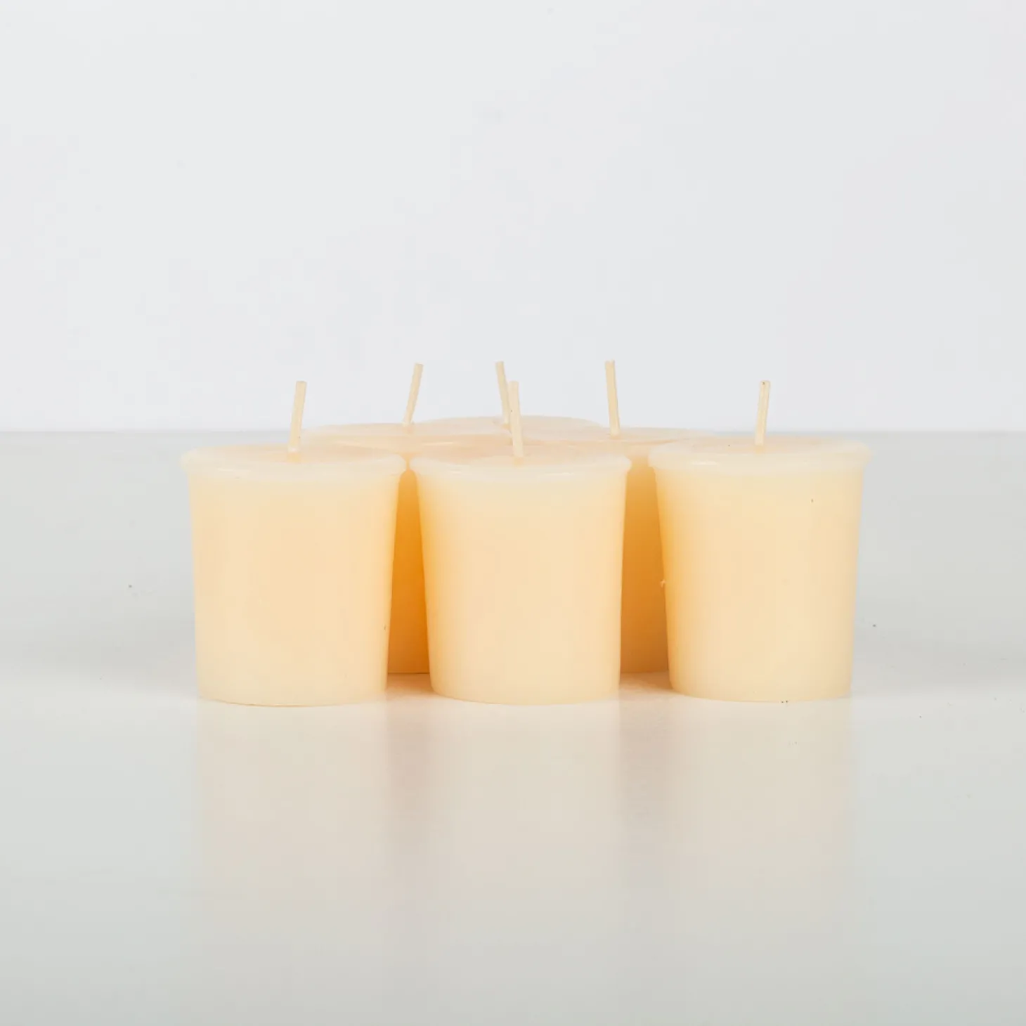 Set de 6 velas Votive crema