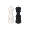 Set de molinillo de sal y pimineta blanco y negro 17,5cm