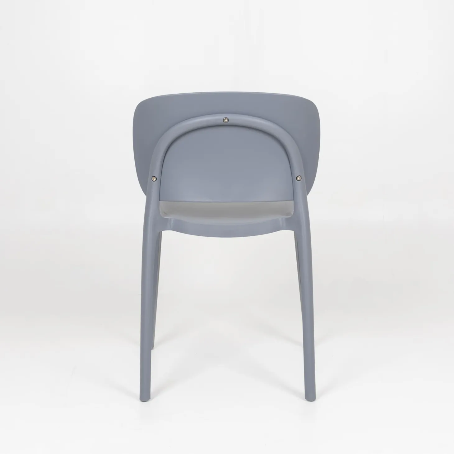 Silla de comedor apilable gris Daniela 50x49x77,5cm
