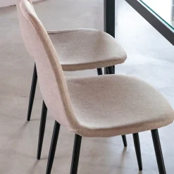 Silla de comedor beige arena Concept 45x55x86cm