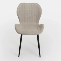 Silla de comedor beige Lydia 54x50x86cm Clau&Chloe