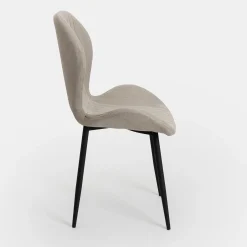 Silla de comedor beige Lydia 54x50x86cm Clau&Chloe