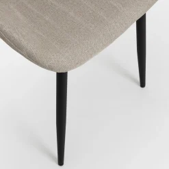 Silla de comedor beige Lydia 54x50x86cm Clau&Chloe