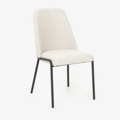 Silla de comedor beige Mina 49x60cm