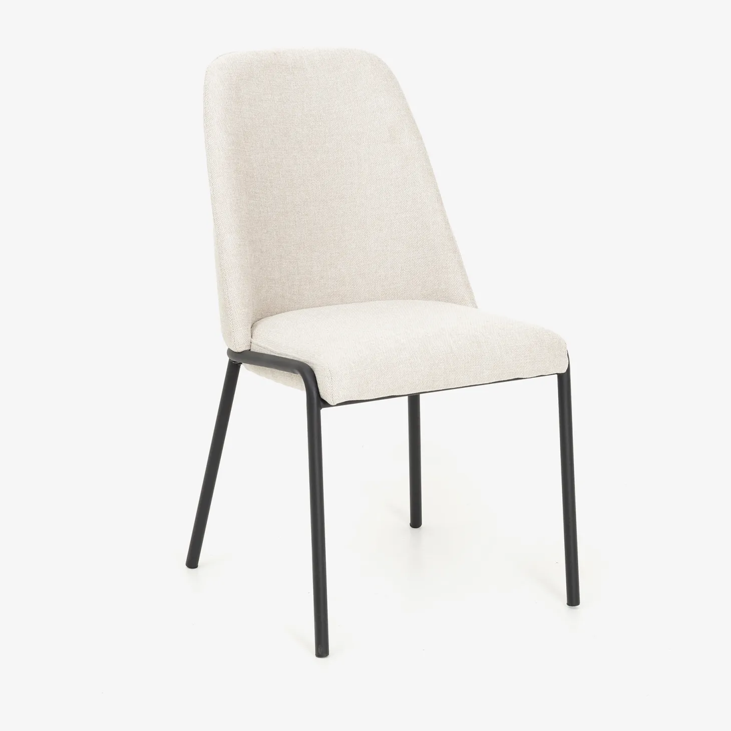 Silla de comedor beige Mina 49x60cm