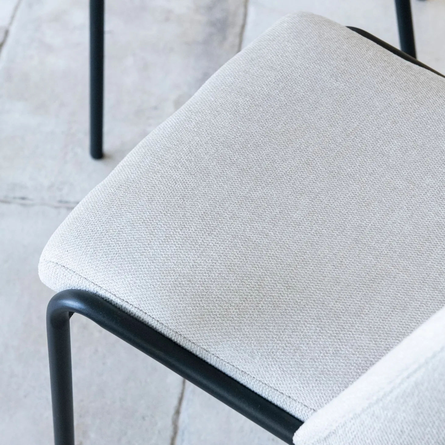 Silla de comedor beige Mina 49x60cm