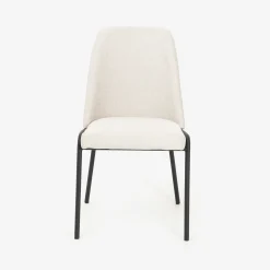 Silla de comedor beige Mina 49x60cm