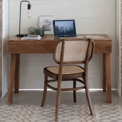 Silla de comedor de madera de olmo Cibran 45x41x83cm Clau&Chloe