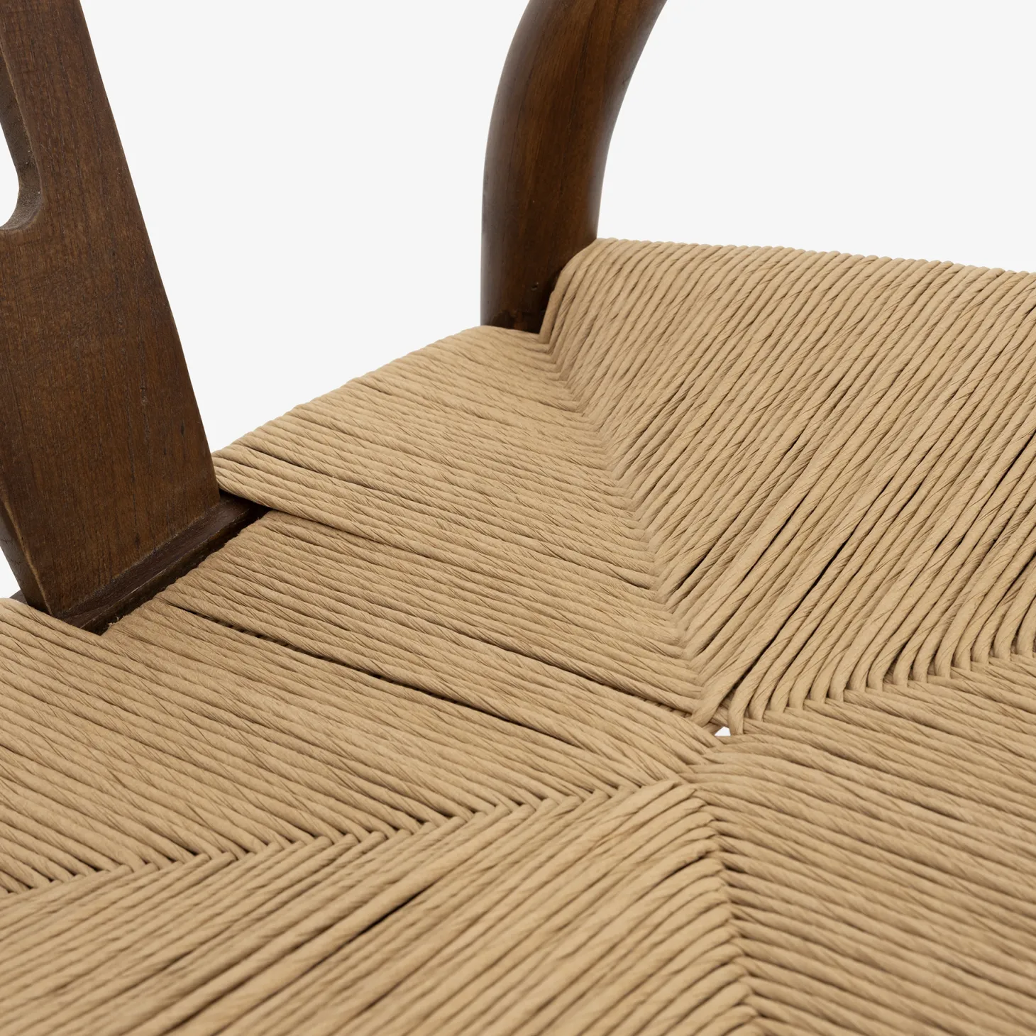 Silla de comedor de madera de olmo marrón oscuro Irma 49x42x78cm Clau&Chloe