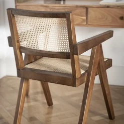 Silla de comedor de madera de olmo Cecilia 50x50x84cm Clau&Chloe