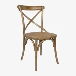Silla de comedor de madera de olmo Antique 46x42x87cm