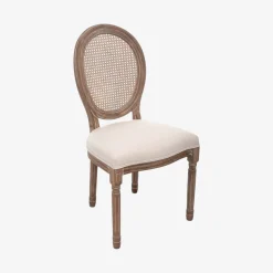 Silla de comedor de madera de abedul beige Monarch 50x56x96cm