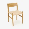 Silla de comedor de madera de olmo Lia 47x44x78cm Clau&Chloe