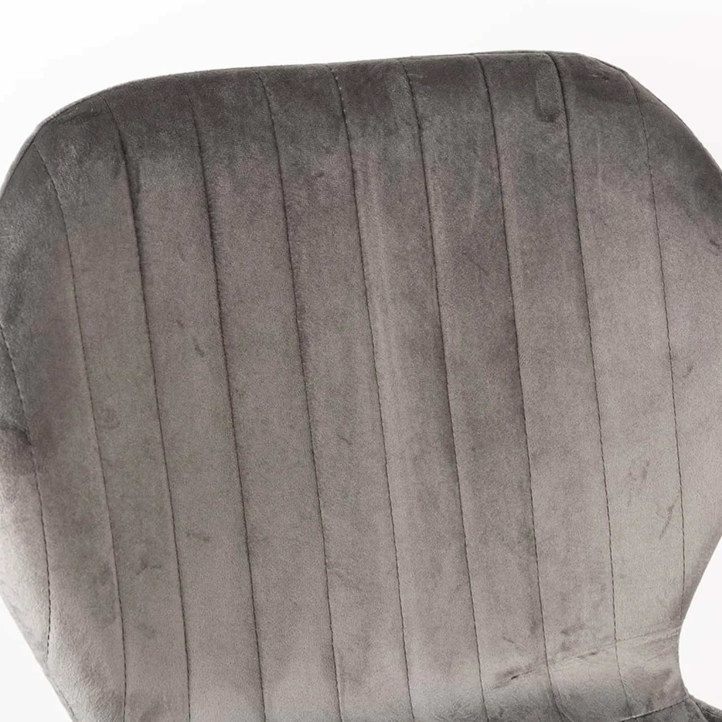 Silla de comedor de terciopelo gris Lydia 54x50x86cm Clau&Chloe