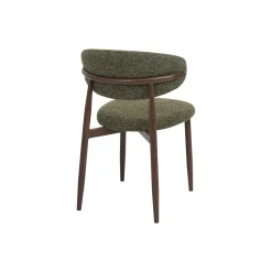 Silla de comedor efecto madera verde Martina 54x52x76cm Clau&Chloe