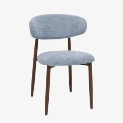 Silla de comedor efecto madera azul Martina 54x52x76cm Clau&Chloe
