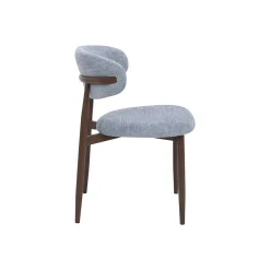 Silla de comedor efecto madera azul Martina 54x52x76cm Clau&Chloe