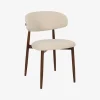 Silla de comedor efecto madera beige Martina 54x52x76cm Clau&Chloe