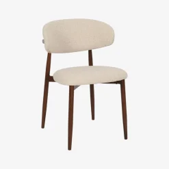 Silla de comedor efecto madera beige Martina 54x52x76cm Clau&Chloe