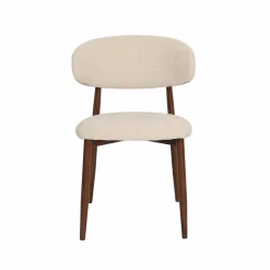 Silla de comedor efecto madera beige Martina 54x52x76cm Clau&Chloe