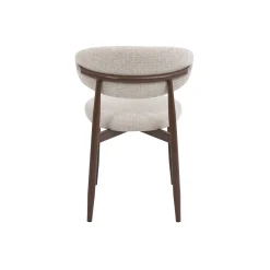 Silla de comedor efecto madera marfil Martina 54x52x76cm Clau&Chloe