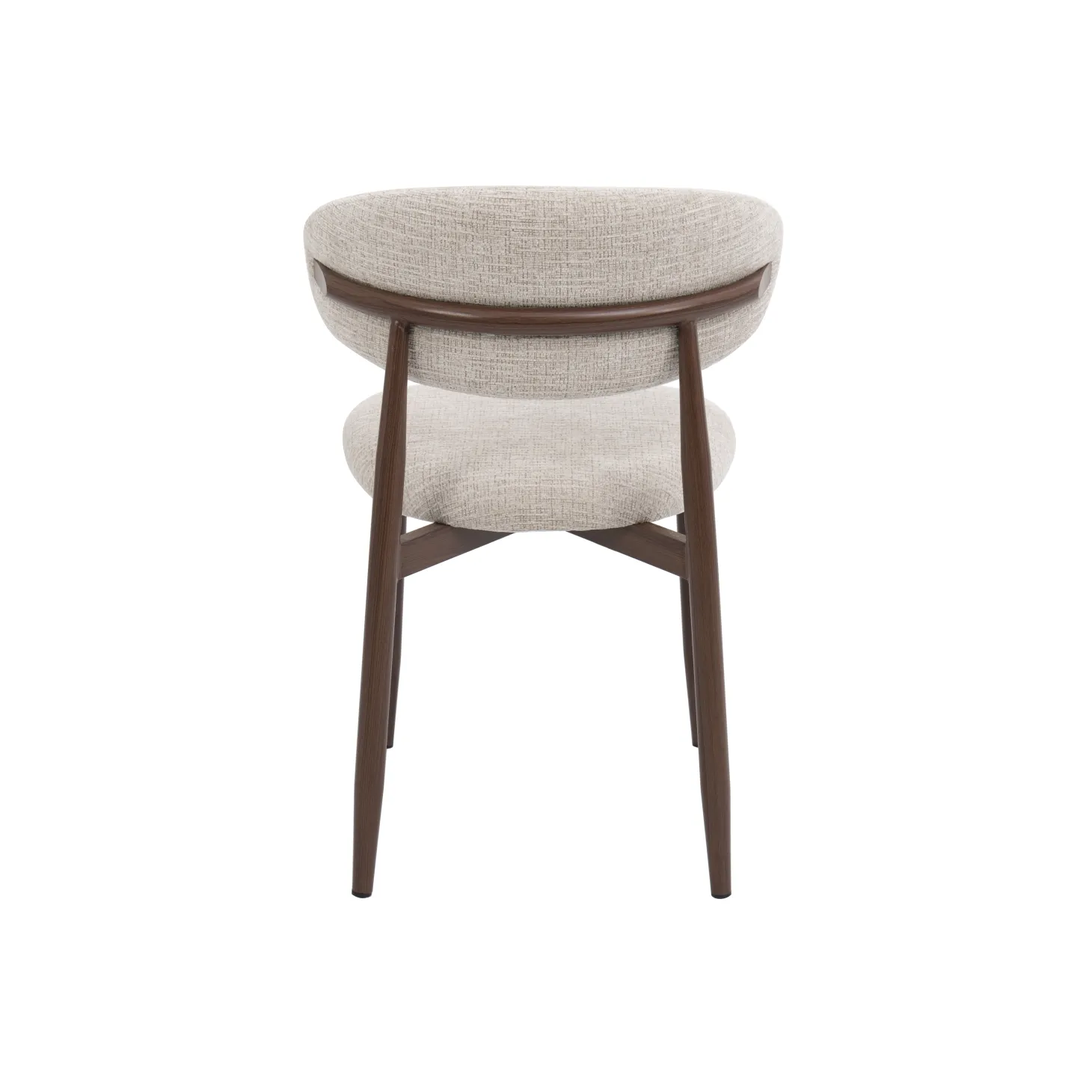 Silla de comedor efecto madera marfil Martina 54x52x76cm Clau&Chloe