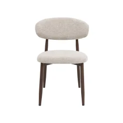 Silla de comedor efecto madera marfil Martina 54x52x76cm Clau&Chloe
