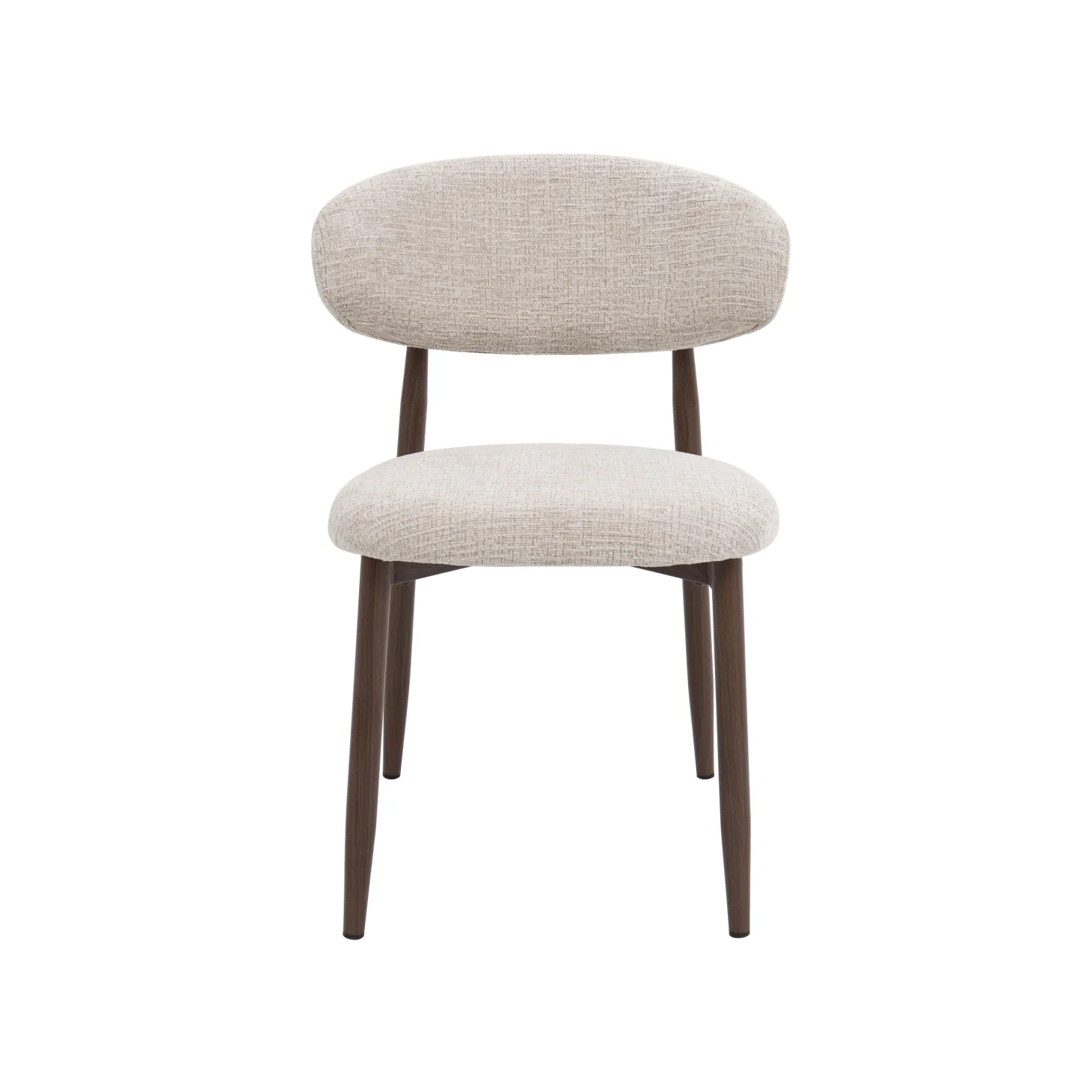 Silla de comedor efecto madera marfil Martina 54x52x76cm Clau&Chloe