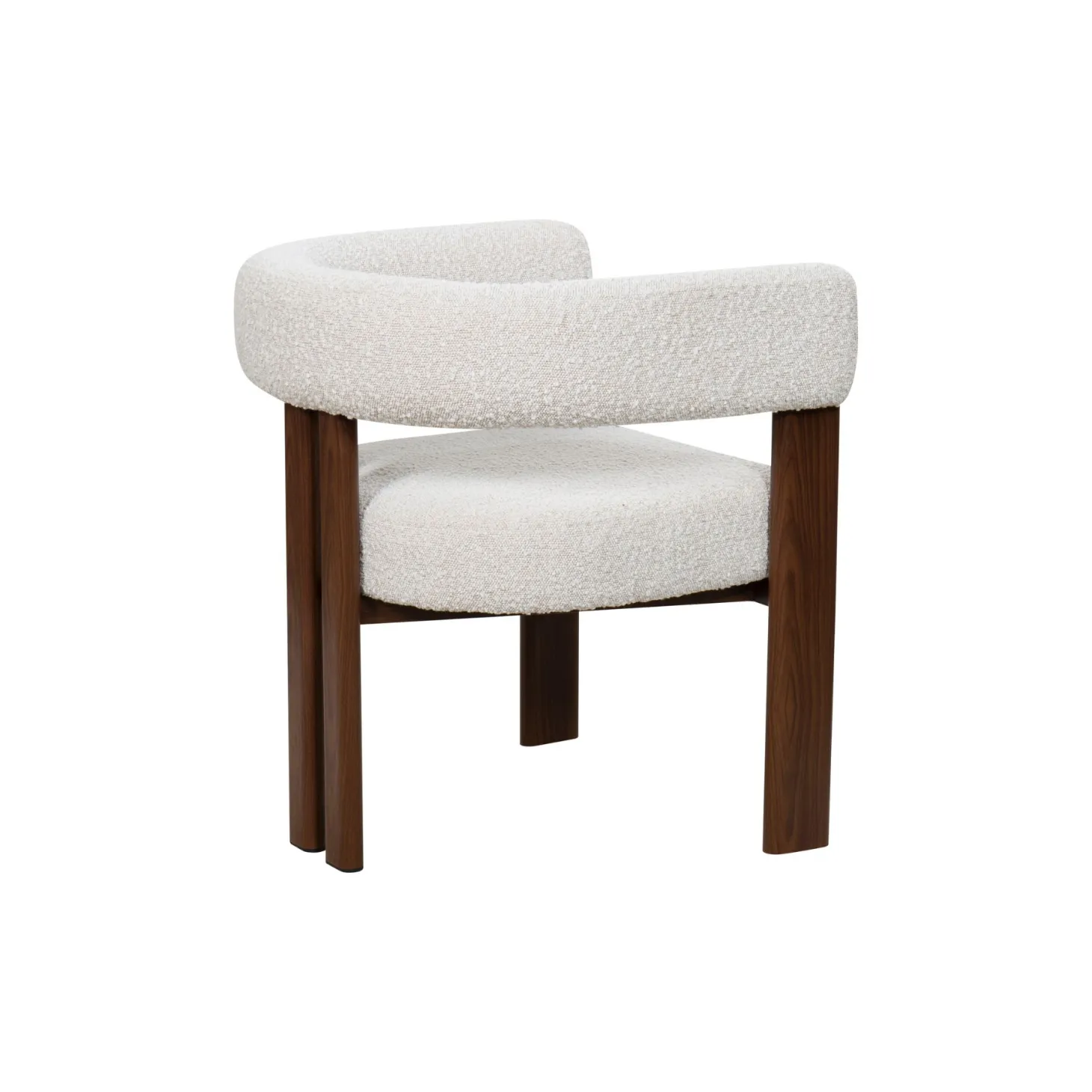Silla de comedor efecto madera crema Velia 60x70x97cm Clau&Chloe