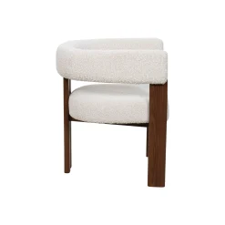 Silla de comedor efecto madera crema Velia 60x70x97cm Clau&Chloe