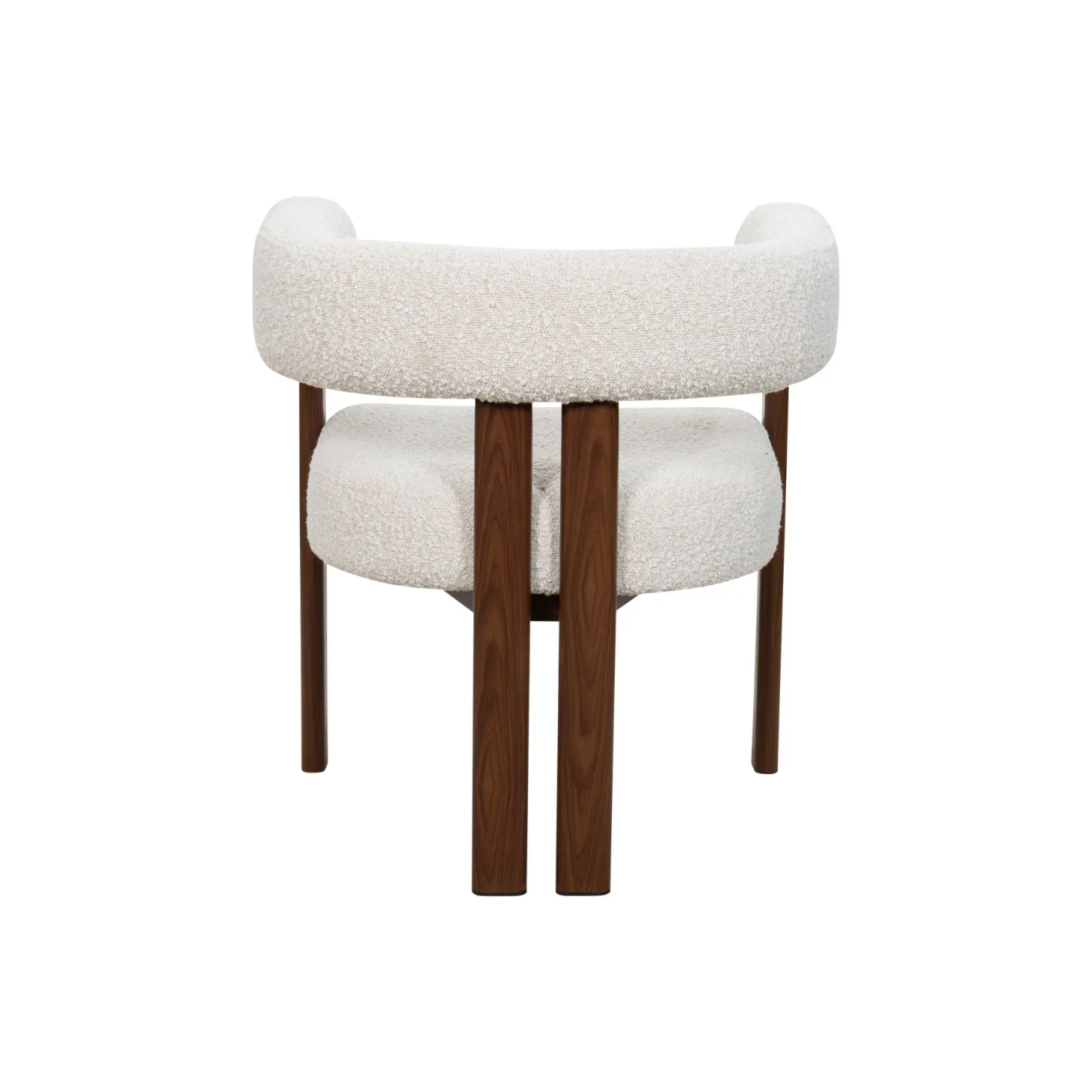 Silla de comedor efecto madera crema Velia 60x70x97cm Clau&Chloe