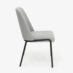 Silla de comedor gris claro Mina 49x60cm