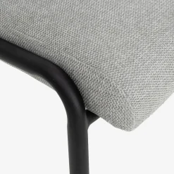 Silla de comedor gris claro Mina 49x60cm