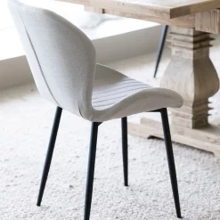 Silla de comedor gris Lydia 54x50x86cm Clau&Chloe