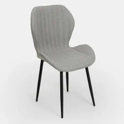 Silla de comedor gris Lydia 54x50x86cm Clau&Chloe