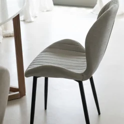 Silla de comedor gris Lydia 54x50x86cm Clau&Chloe