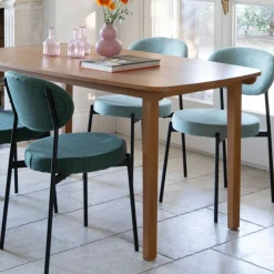 Silla de comedor verde agua Candela 49x53 Clau&Chloe
