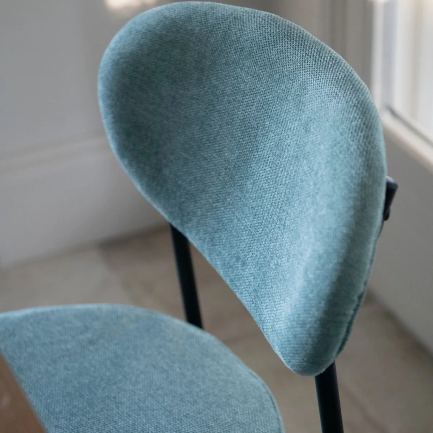Silla de comedor verde agua Candela 49x53 Clau&Chloe
