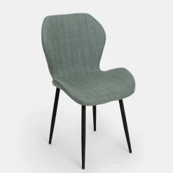 Silla de comedor verde Lydia 54x50x86cm Clau&Chloe