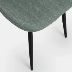 Silla de comedor verde Lydia 54x50x86cm Clau&Chloe