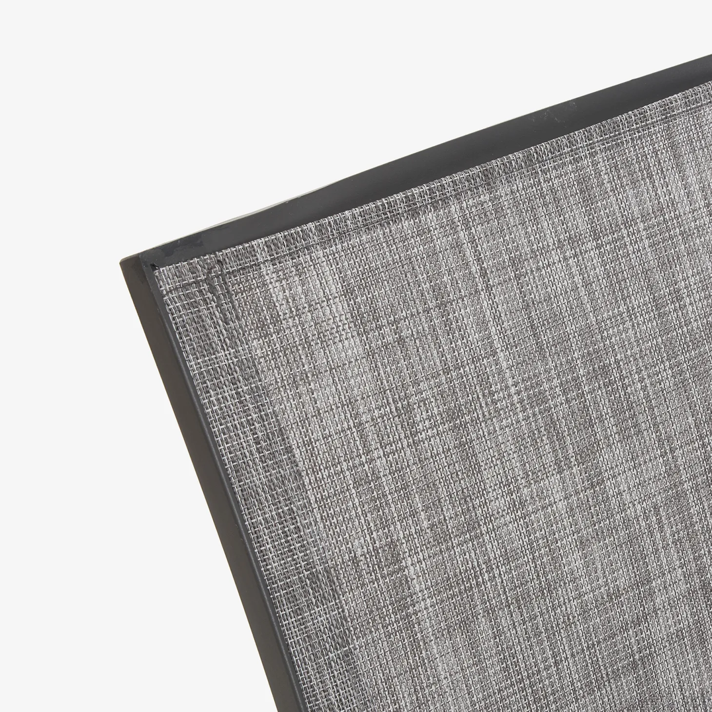 Silla de jardín apilable de aluminio y textilene gris 58x65x91,5cm