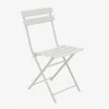 Silla de jardín plegable de metal gris Bistro 40x38x90cm