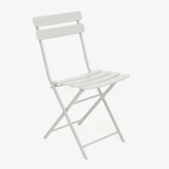 Silla de jardín plegable de metal gris Bistro 40x38x90cm