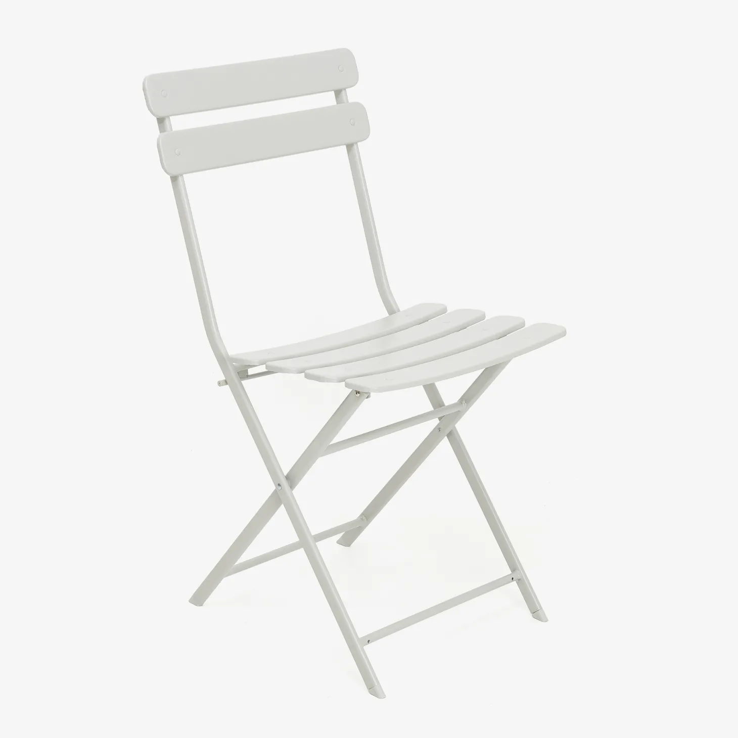 Silla de jardín plegable de metal gris Bistro 40x38x90cm