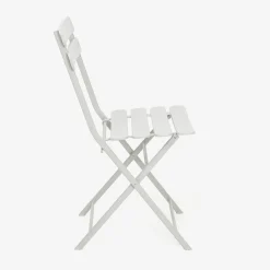 Silla de jardín plegable de metal gris Bistro 40x38x90cm